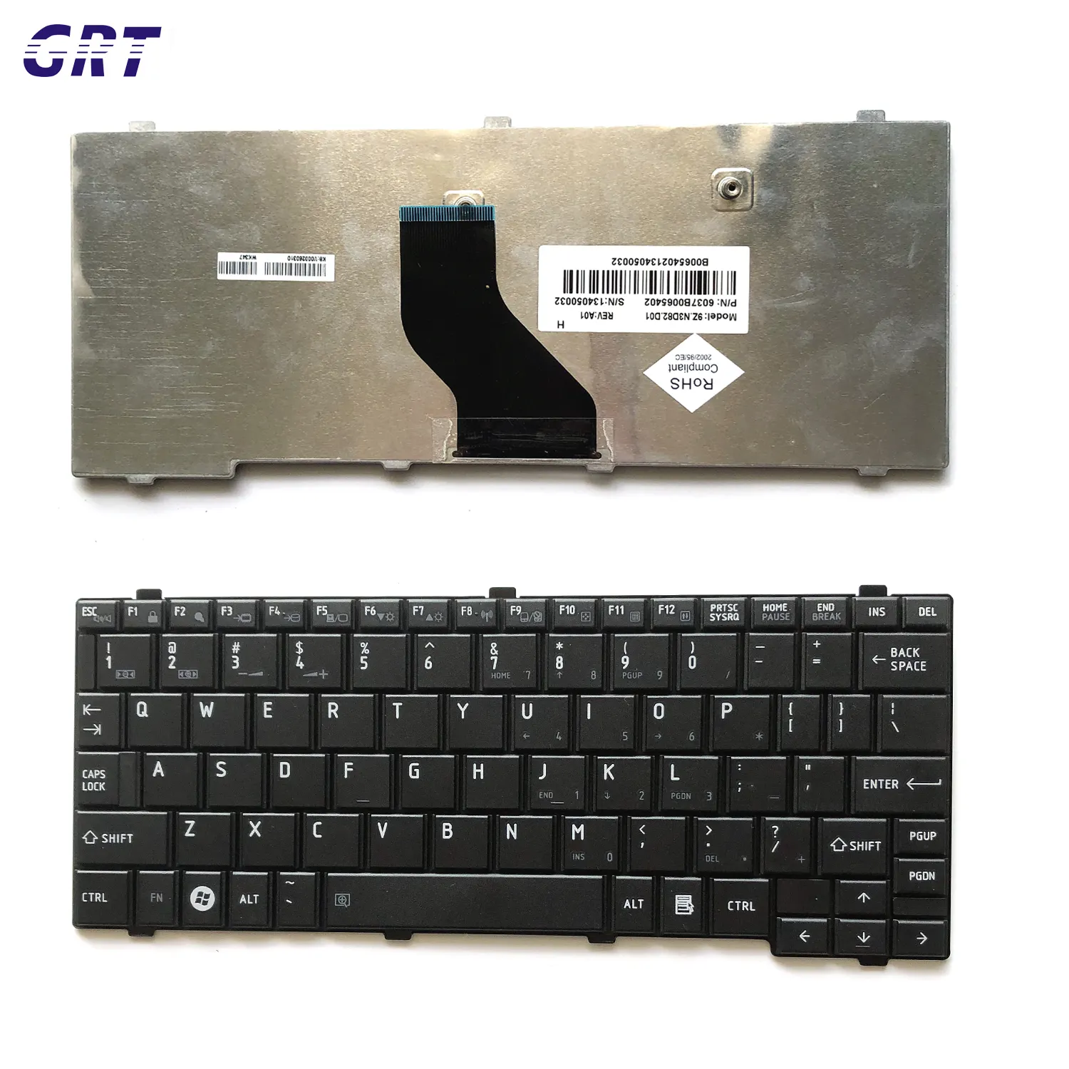 Clavier noir d'ordinateur portable pour Toshiba Satellite Mini NB200 NB201 NB202 NB205 NB255 NB250 NB203 NB505 NB500 T110