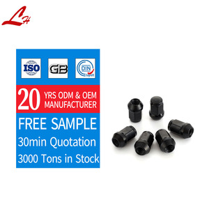 Ô Tô Bánh Xe <span class=keywords><strong>Lug</strong></span> Hạt Màu Đen Oxit Thép Không Gỉ Chrome Mạ M14 M12 * 1.25 Xe Trung Tâm Bánh Xe Nut - Product Image 1