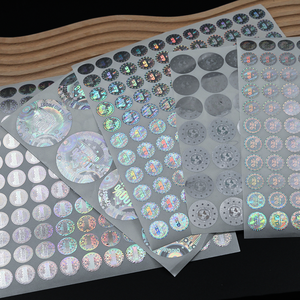 Pegatina de holograma antifalsificación de autenticidad de código de rascar Original de Color plateado de diseño gratuito - Product Image 1