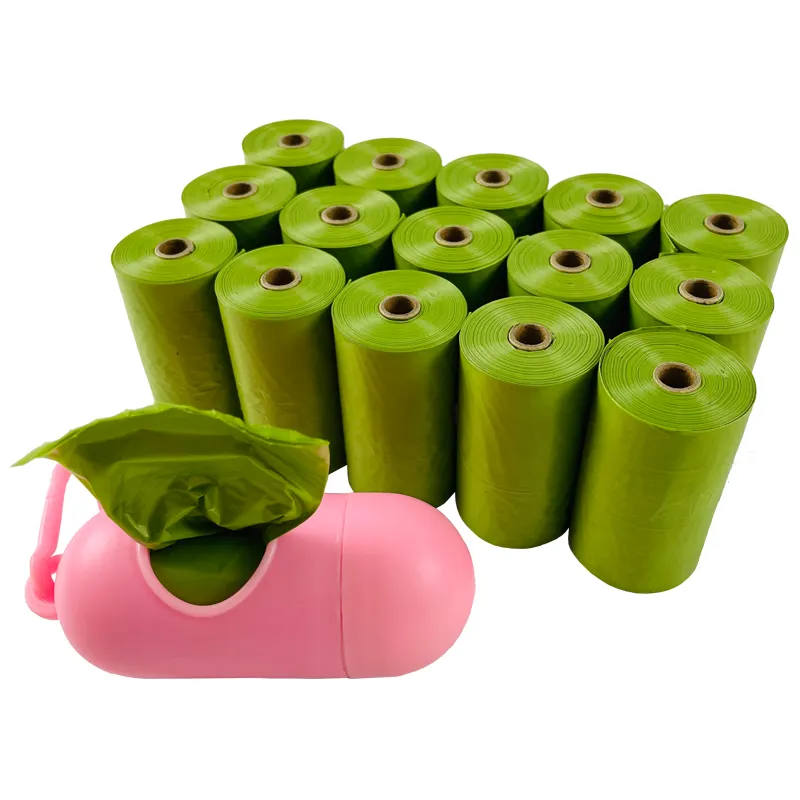 Colore personalizzato e logo stampato biodegradabile sacchetto per rifiuti di cane dispenser sacchetto di cacca porta cacca porta sacchetto per guinzaglio