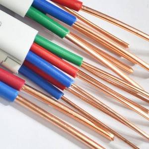 Source Factory Price Custom Sq 2x0.75/1/1.5/2.5/4/6mm2 High Quality PVC Insulated Flat Copper <strong>Dual</strong> <strong>Core</strong> Electric <strong>Wires</strong> - Product Image 2