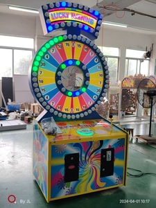 Dijital baskılı Metal ve plastik eğlenceli Spin tekerlek deneyimi ile çocuklar sikke itici makine için şanslı dönüm Spin Arcade oyunu - Product Image 4