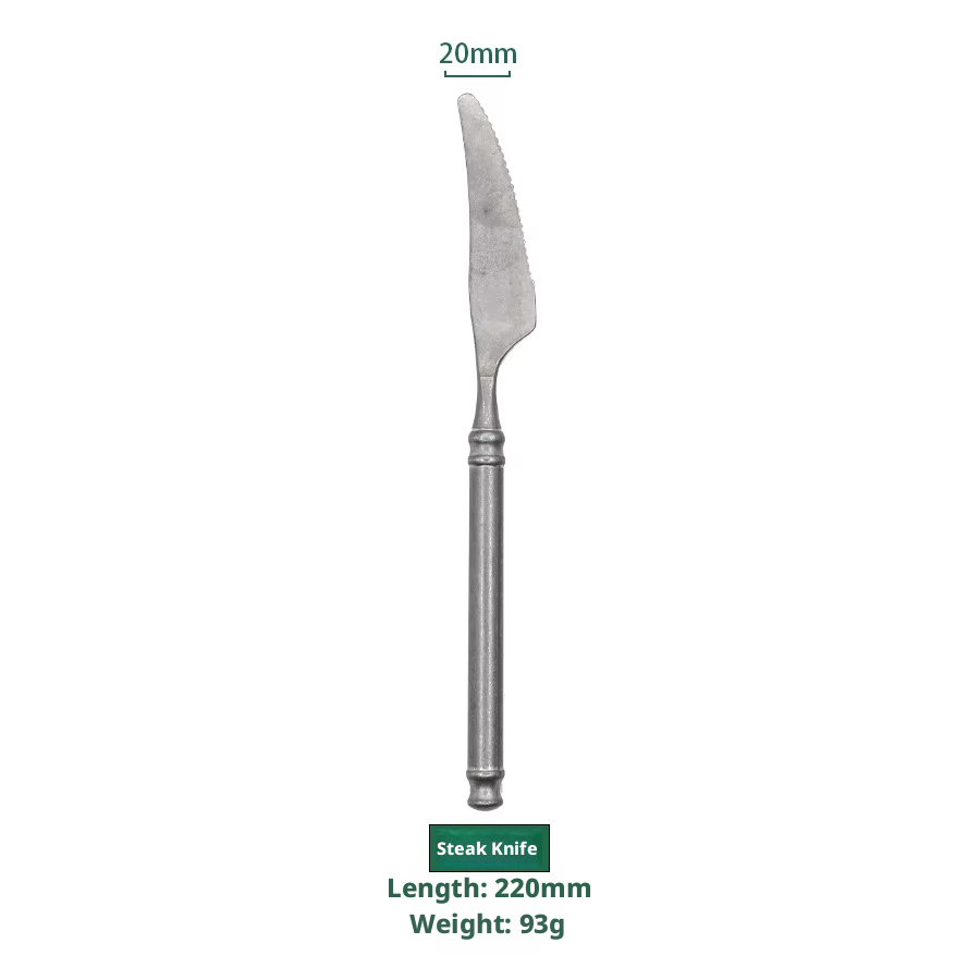 Couteau à steak gris
