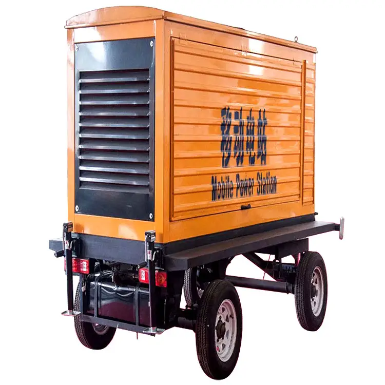 125KVA Weichai Remolque móvil Toldo impermeable Grupo electrógeno diésel 100KW Fuente de alimentación de emergencia de respaldo Autoarranque