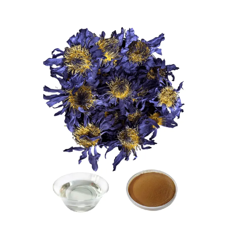 Blauwe Lotus Extract Poeder/Gedroogde Blauwe Lotusbloem/Hoge Kwaliteit Puur Blauw Lotus Extract Vloeistof