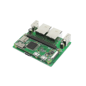Scheda di espansione a doppia rete Raspberry Pi Zero/W/WH Zero 2W transizioni a Gigabit rete singola ed Ethernet in forma 3B