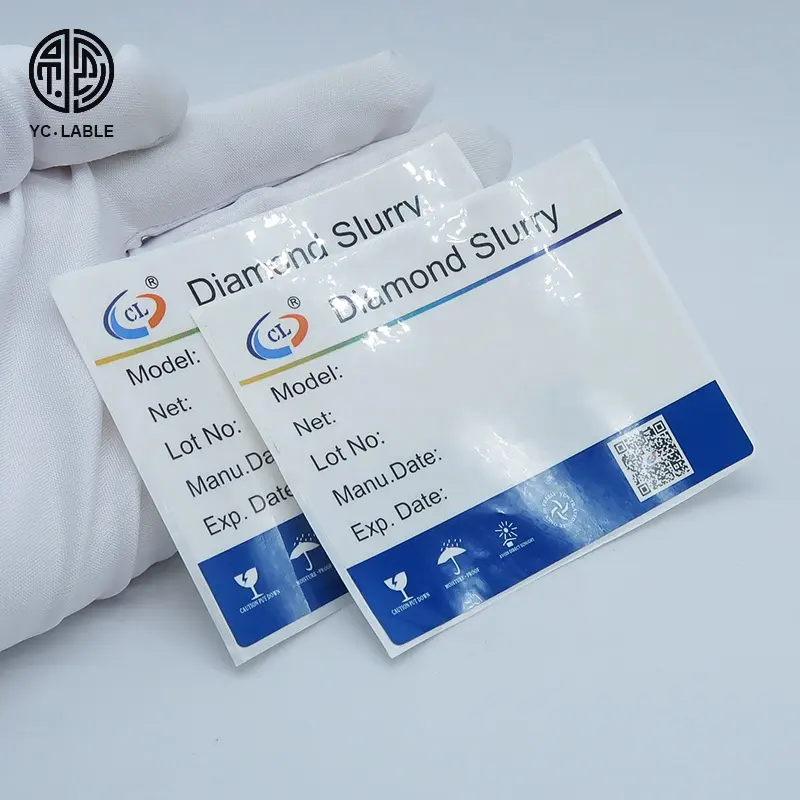 Autocollant d'étiquette de sécurité QR Code personnalisé Étiquette de sécurité Étiquette autocollante vierge holographique