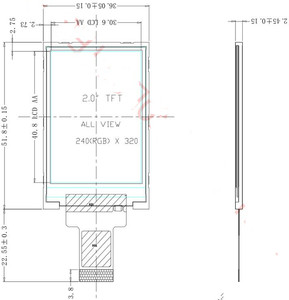 Taidacent Spina 22PIN Driver ST7789 320x240 IPS Display A Colori Digitale Menu Schermi 2 Pollici Tft Lcd Modulo - Product Image 4