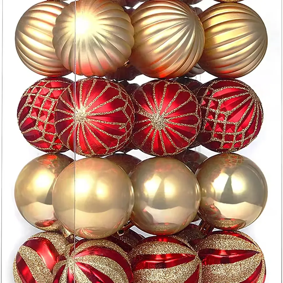 फैशन उच्च गुणवत्ता कैंडी केन क्रिसमस बॉल हैंगिंग आभूषण क्रिसमस पार्टी जन्मदिन सजावट के लिए धातु क्रिसमस बॉल