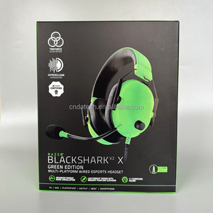 Blackshark V2 X Stereo kablolu spor kulaklık aşırı kulak kablolu kulaklıklar gürültü iptal RAZER için 3.5mm mikrofon