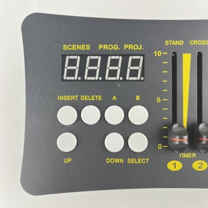 舞台照明用の7つのボタンと6つのプッシャーを備えたDMX512MINIコントローラー-RGBWLEDムービングヘッドライト用のMINI54DMX512コンソール - Product Image 2