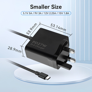 OEM Factory's Fast Charger 27W 9V 3A 5.1v 5v5a AC DC Adapter US UK EU AU Plug for <strong>Raspberry</strong> <strong>Pi</strong> 3 4 5 SCP PD 3.0 <strong>Functions</strong> OTP