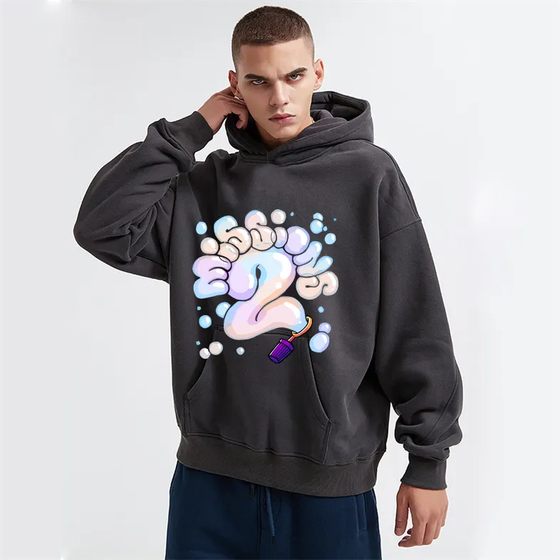 Sweats à capuche pour l'été Streetwear sweats à capuche unisexe haute qualité personnalisable 7Xl bambou pêche 450 Gsm français Terry sweat à capuche