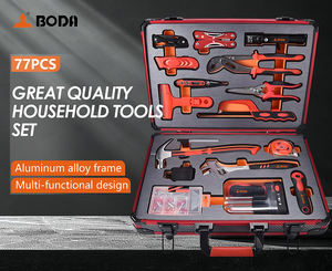 Ensemble d'outils à main BODA 77 pièces, boîte à outils en acier au carbone, support OEM OBM pour la réparation de pièces automobiles, usage domestique - Product Image 5