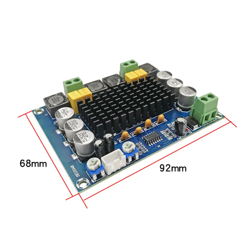 TPA3116D2 módulo amplificador de áudio classe D dual channel 2*120W alta potência digital amplificador board XH-M543