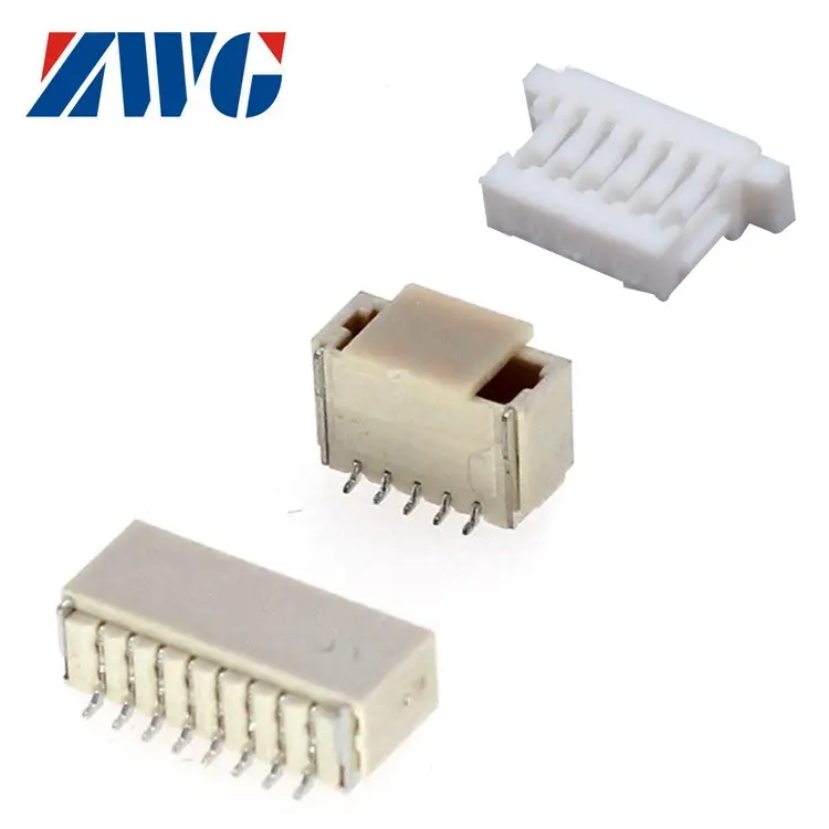 ZWG-conectores de cable de paso SH a placa, Conector de fuente de fábrica, PCB, SMD, SMT, Conector de oblea PCB JST, 1,0mm