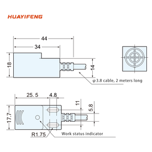 DC10 ~ 30V 5mm sensore di prossimità quadrato incorporato speciale IC per una varietà di controllo del conteggio dei limiti di controllo - Product Image 3