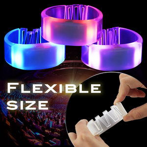 Браслет lumineux светодиодный Радиочастотный пульт DMX512 управление rgb многоцветный измененный светящийся браслет светодиодный браслет на запястье - Product Image 5