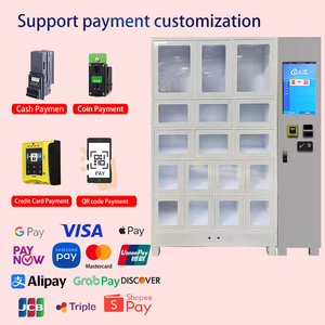 Tùy Chỉnh 24-Giờ Không Người Lái Thông Minh Locker Với Màn Hình 40 Lưới Tủ Máy Bán Hàng Tự Động Tùy Chỉnh Phiên Bản - Product Image 4