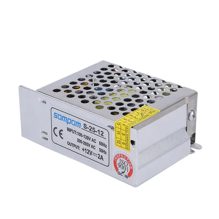 SMPS single output 110/220/AC to DC25W 12V 2A power adapter regulated switching power supply