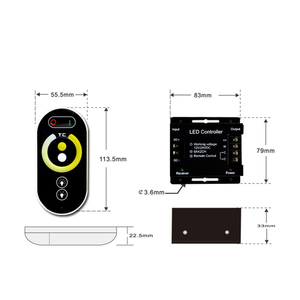 Farbtemperatur-LED-Controller CCT-einstellbarer LED-Controller für zwei weiße LED-Licht leisten - Product Image 6