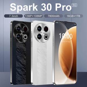 2022ใหม่ล่าสุด Spark 30 PROMAX 16GB 1TB สมาร์ท6.7นิ้ว AMOLED Screen .0สมาร์ทสีแดง Mi ปลดล็อคลายนิ้วมือมือถือ - Product Image 5