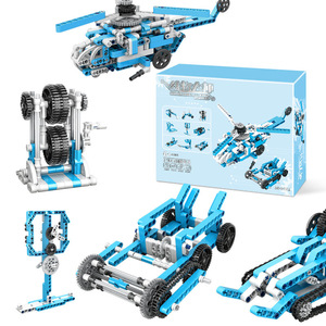 410 Uds 160 en 1 Robot programación enseñanza ayuda eléctrico educativo montaje vapor niños hecho a mano DIY rompecabezas Juguetes