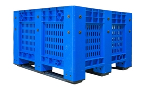Contenedores de paletas de plástico para frutas y verduras apilables de almacenamiento de verduras y frutas con ventilación de malla HDPE grande de alta resistencia con tapa - Product Image 3