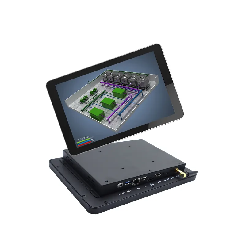 Personalizado profesional Android Venta caliente IP65 impermeable 10,1 "RK3568 monitor de pantalla táctil ordenador panel Industrial PC