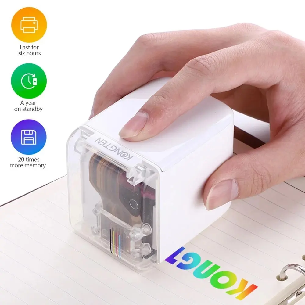 छोटे व्यवसाय के लिए यूएसबी मिनी पोर्टेबल हैंडहेल्ड अस्थायी टैटू प्रिंटर मशीन स्टिकर कार्ड लोगो लेबल फोन केस प्रिंटर