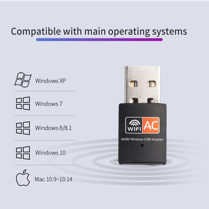 600M Tplink USB inalámbrico WiFi adaptador tarjeta de red Wifi receptor 2,4G/5G antenas de banda Dual computadora tarjeta de red LAN - Product Image 5