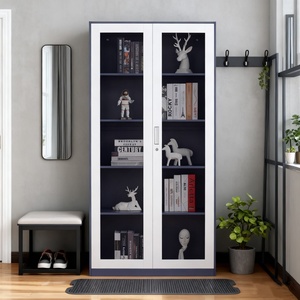 Tủ trưng bày văn phòng phẩm cửa kính toàn bộ, tủ hồ sơ kim loại nha khoa phòng khám, tủ đựng dụng cụ trường học - Product Image 5