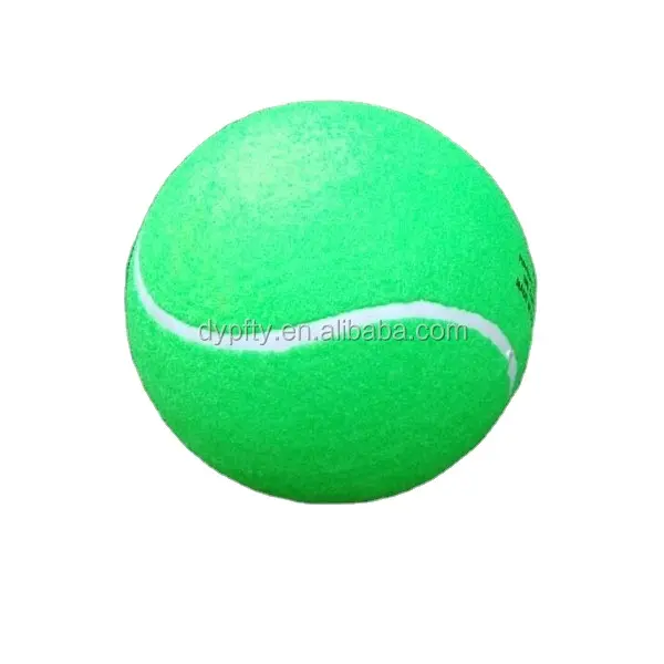 Bola de tênis inflável para animais de estimação, bola de brinquedo grande inflável, assinatura, mega jumbo, bicho de estimação, suprimentos para bola, cricquete ao ar livre, 24cm