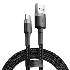 480Mbs istikrarlı iletmek süper hızlı şarj hig-yoğunluklu naylon örgü QC3.0 hızlı şarj 3A tip C kablo için Huawei için Samsung - Product Image 1