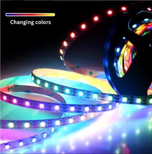 Программируемый 60 светодиодов WS2812 SK6812 LC8816E 5 В адресуемый пиксель RGB полосы света CE Rohs волшебный цвет механический переключатель Светодиодная лента - Product Image 2