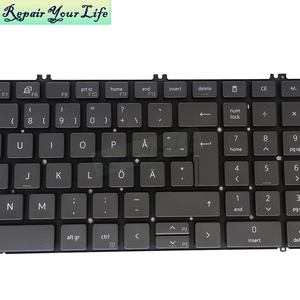Original Swedish <strong>Keyboard</strong> <strong>with</strong> <strong>Backlight</strong> for Dell Precision 7550 7750 7760 7560 0X36MK X36MK SD <strong>Notebook</strong> <strong>Keyboards</strong> Euro Keycap - Product Image 2