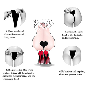 T Back Panties OEM Seamless Women Heart Shape Self Adhesive Invisible <strong>C</strong> <strong>String</strong> Strapless Sticky <strong>C</strong> Style Underpants for Ladies - Product Image 6