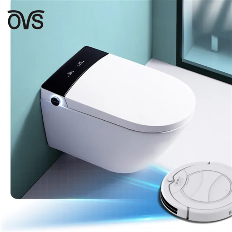 Ovs Morden Smart Cerâmica Banheiro WC Água Tanque Montado Na Parede Padrão Americano Banheiros
