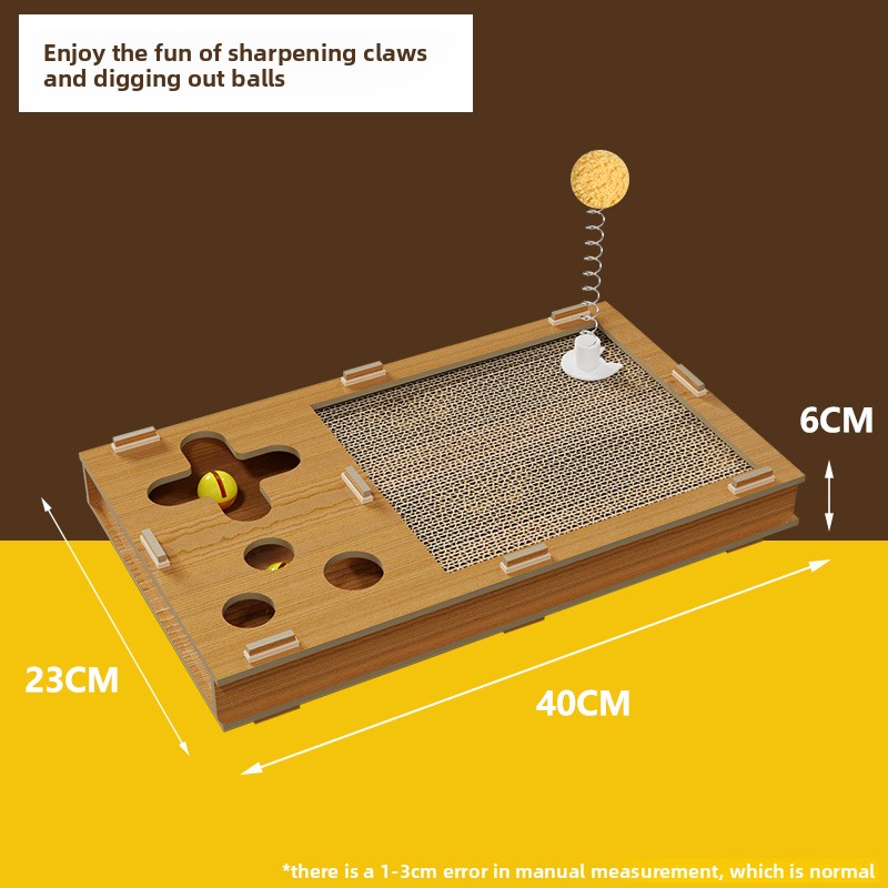Brown Game console cat scratch pad