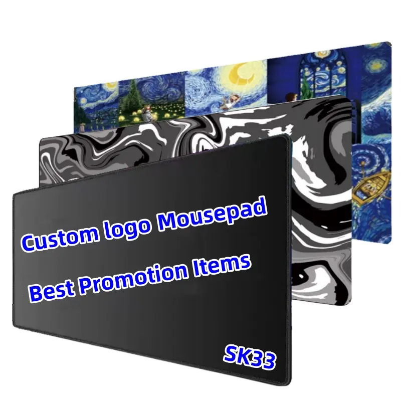 Brindes promocionais Eco Friendly Rubber Sublimation Empty Mouse Pads Em Branco Mouse Pad Para Mesa Gaming Mouse Pad Com Logotipo Personalizado