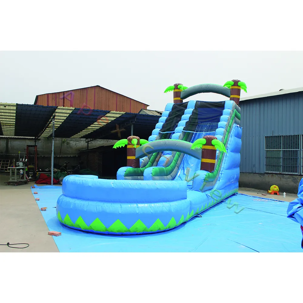 Commercial Adult Inflatable PVC Castle White Bounce House with Water Slide Pool and Repair Accessory Easy Shipping by Sea