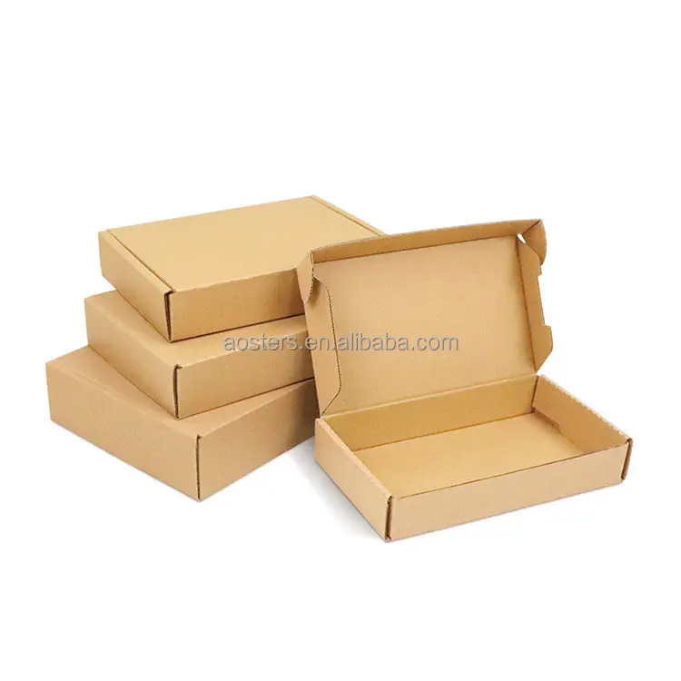 Petites boîtes en carton Kraft avec Logo personnalisé de luxe de qualité alimentaire pour emballage de biscuits, vente en gros