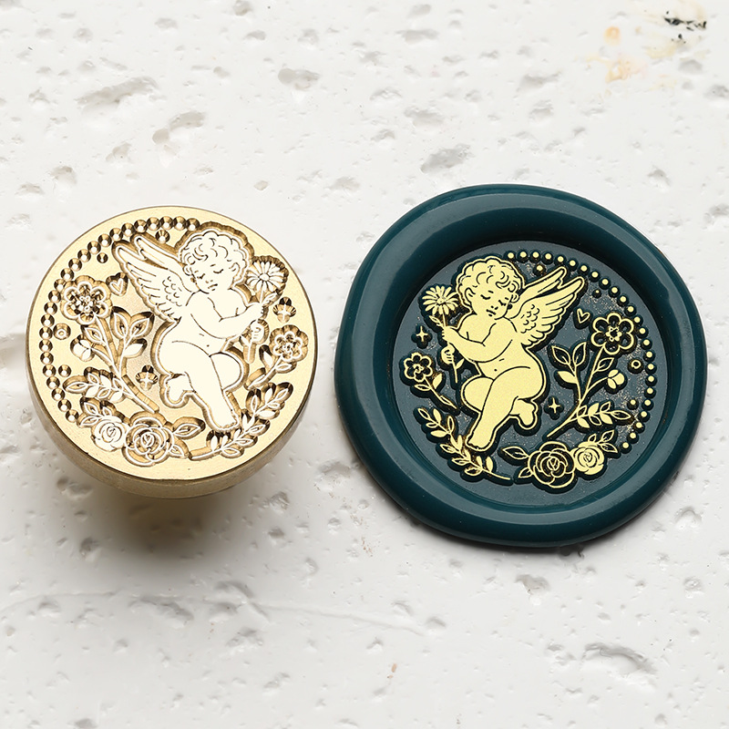Ange fleur (plat 25mm)
