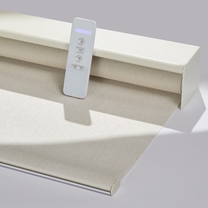 Akülü pencere tonları motorlu akıllı satın 6 kanallı uzaktan kumanda ile stor perdeler - Product Image 1
