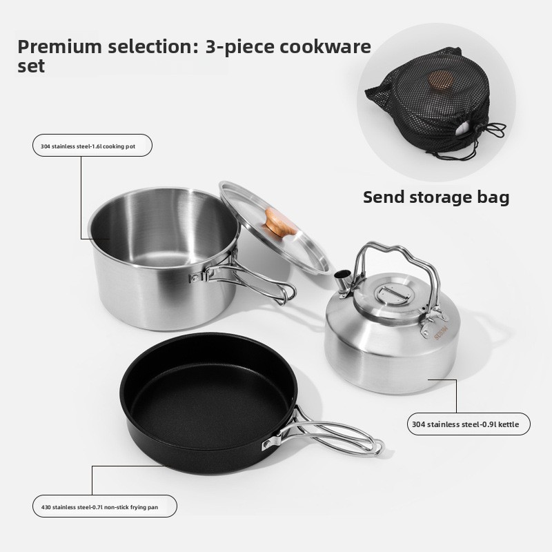Stainless steel three piece set