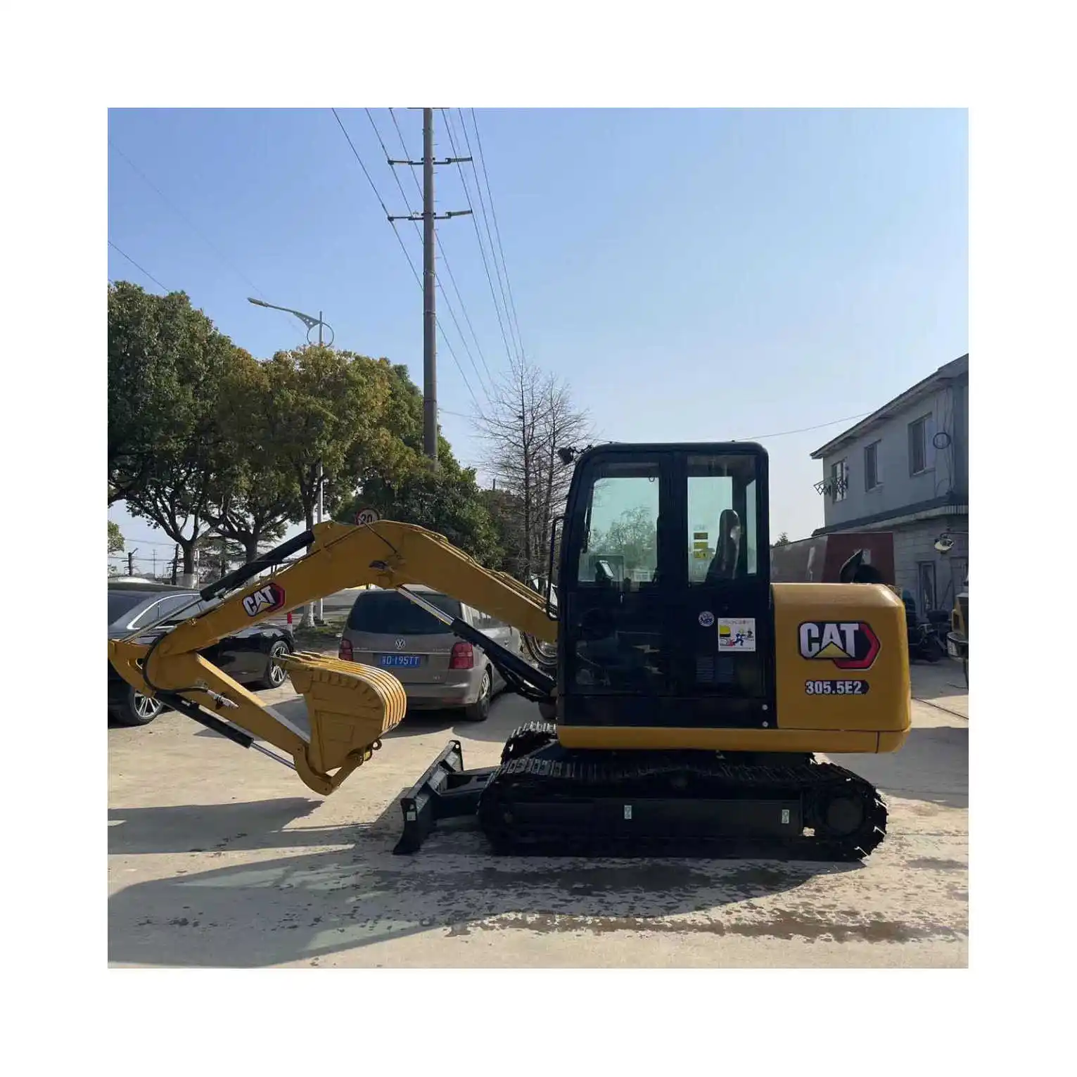 Mini Cat Gebruikte Graafmachine 305.5e2 Lage Werktijd Met Epa/Ce 5500Kg Digger Te Koop