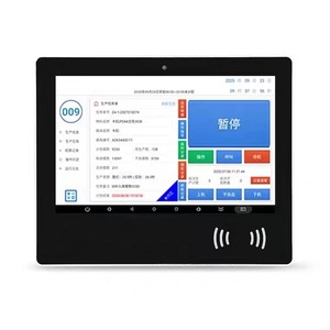 Mes System PC de panel industrial de 15,6 pulgadas HMI sin ventilador integrado todo en uno computadora industrial táctil capacitiva con lector Rfid - Product Image 1