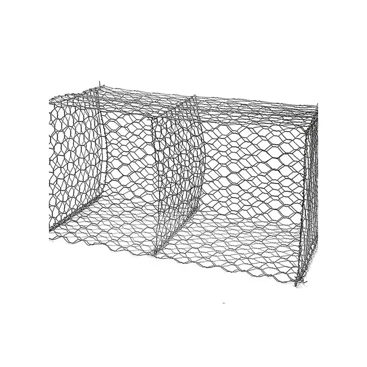 Durable 2x1x1 rock basket mur de soutènement pierre gabion boîtes hexagonal gabion panier 100x100x50 à vendre