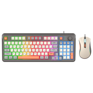 Arabic Game Wired <strong>Keyboard</strong> and Mouse Combo Set Mechanical Feel Three-Color Luminous <strong>Computer</strong> Gaming Accessory - Product Image 3