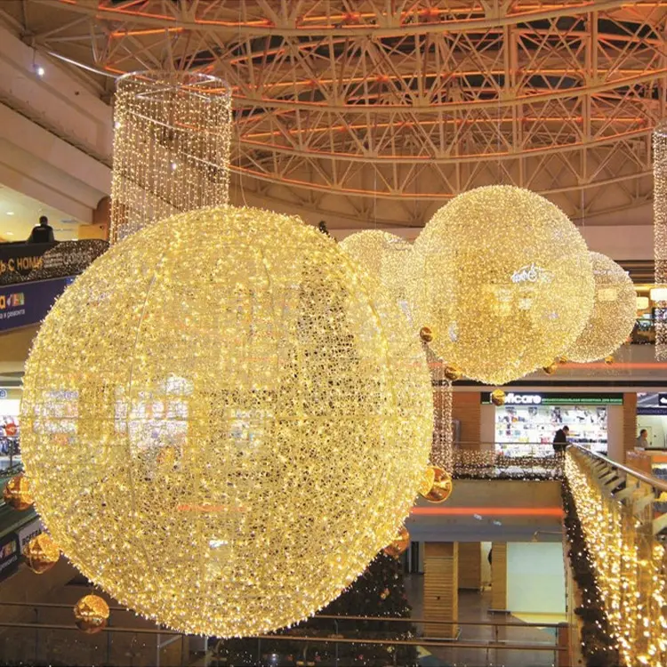 Fata creativa 3D sfera sfera sfera Led motivo di natale luce per la casa decorazione della strada illuminazione Waterpoof